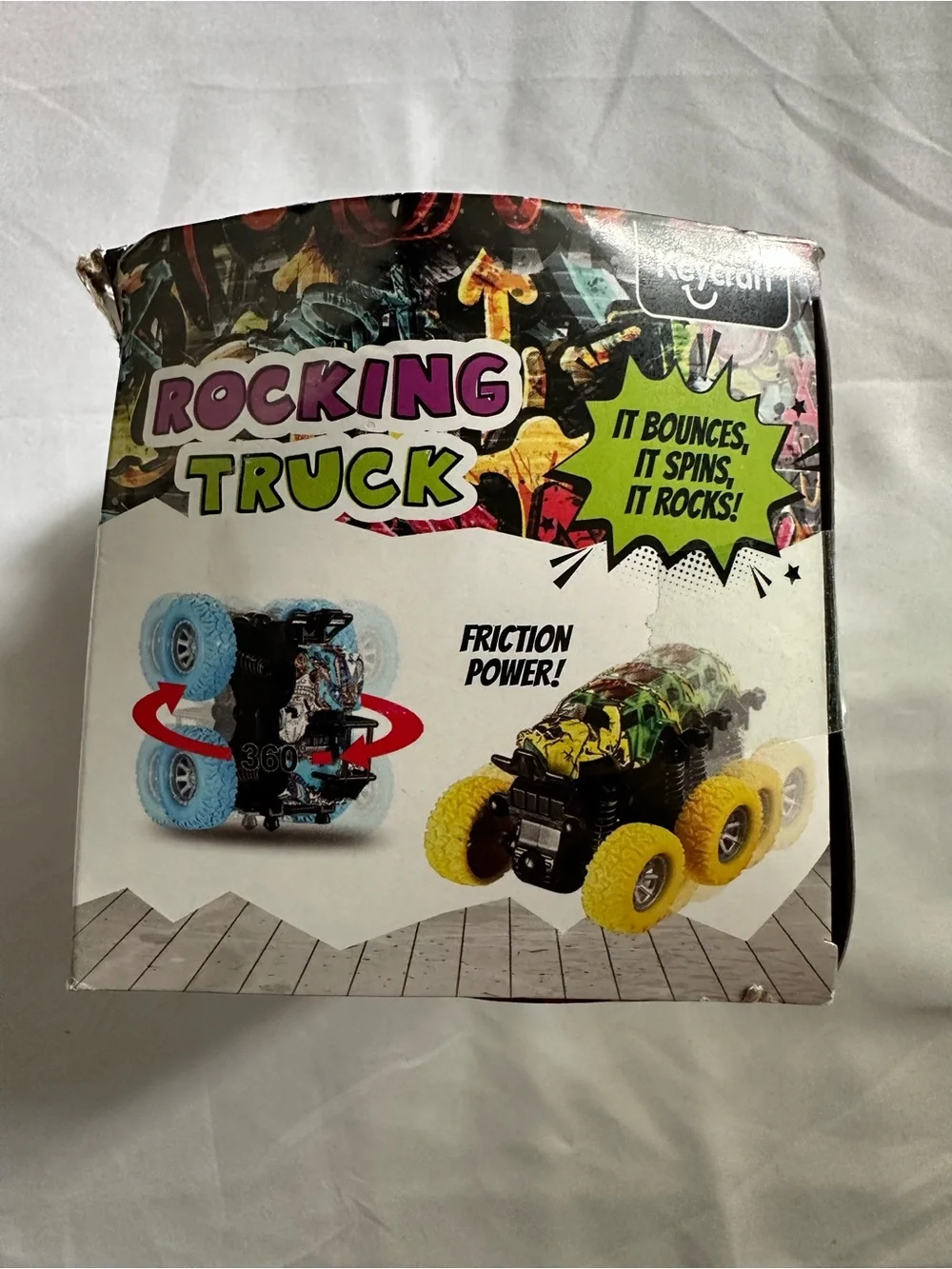 Keycraft Rocking Monster Truck Pink Tie Dye Wheels NIB